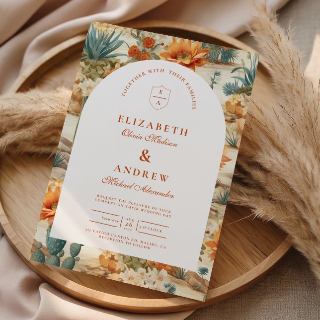 Invitación Boho Desert Arch Wedding (Subido por el creador)