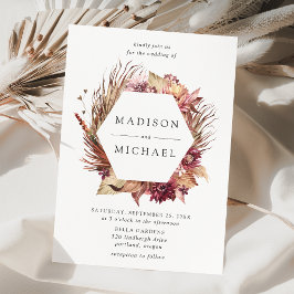 Invitación Boho Desert Floral Boda