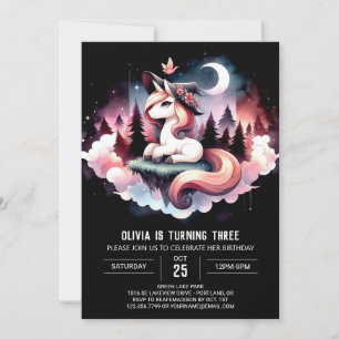 Invitación Boho Dreamy Horse Birthday