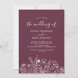 Invitación Boho Elegant Floral Boda
