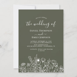 Invitación Boho Elegant Floral Boda