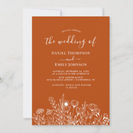 Invitación Boho Elegant Floral Boda