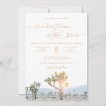 Boho Elegant Naranja Joshua Tree Boda