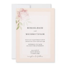 Boho Elegant Rosa Watercolor Floral