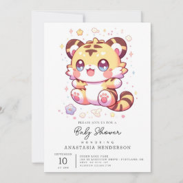 Invitación Boho Elegant Tiger Baby Shower