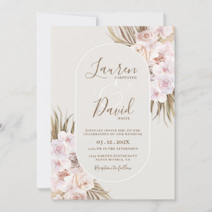Invitación Boho Elegant Wedding Invitation