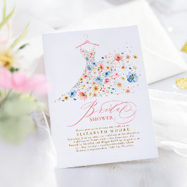 Invitación Boho Elegant Wildflower Floral Bridal Shower