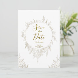 Invitación Boho Elegante Romántico Boda Rústico Floral