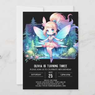 Invitación Boho Enchanted Fairy Birday