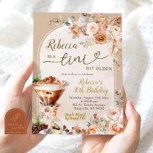 Boho Espresso Martini Tini bit mayor Cumpleaños