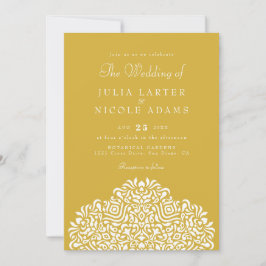 Invitación Boho Ethnic Botanical Accent Wedding