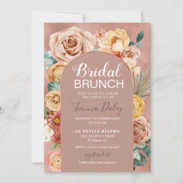 Invitación Boho Fall Floral Bridal Brunch 