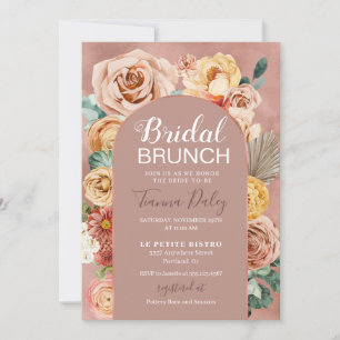 Invitación Boho Fall Floral Bridal Brunch