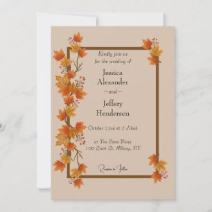 Invitación Boho Fall Wedding