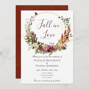 Invitación Boho Fall Wedding