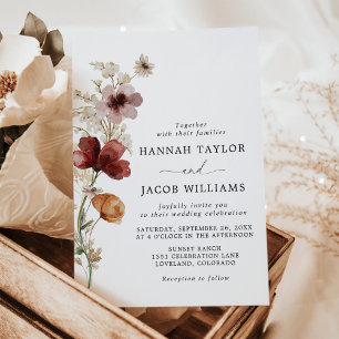 Invitación Boho Fall Wedding