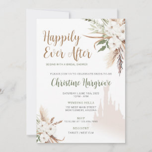 Invitación Boho feliz nunca después de ducharse nupcial