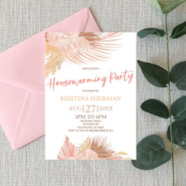 Invitación Boho Fiesta de Calentamiento de Hogares Flor Flora