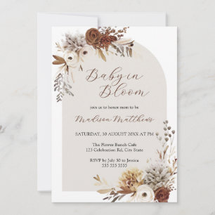 Invitación Boho Floral Baby en Bloom Baby Shower