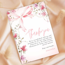 Boho Floral Bebé en flor Gracias