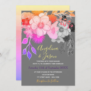 Invitación Boho Floral Boda