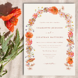 Invitación Boho Floral Boda