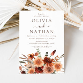 Invitación Boho Floral Boda