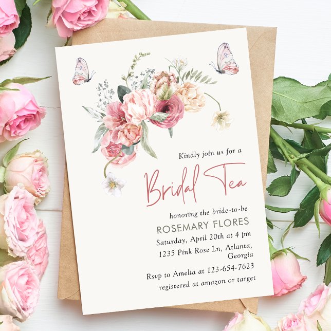 Invitación Boho Floral Bridal Tea Brodal Shower (Subido por el creador)