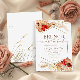 Invitación Boho Floral Brunch con la novia | Ducha de novia