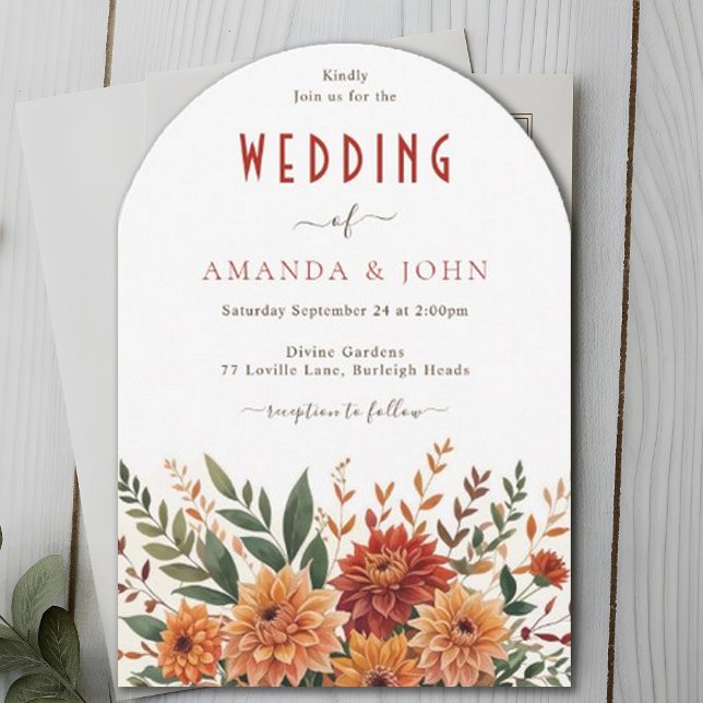 Invitación Boho Floral Divine All Seasons Boda (Subido por el creador)