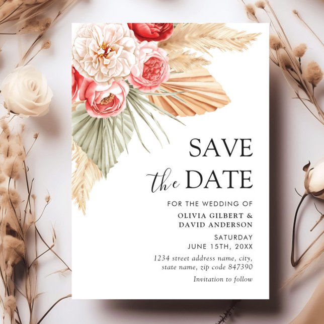 Invitación Boho Floral Elegant Fall Boda de verano (Subido por el creador)
