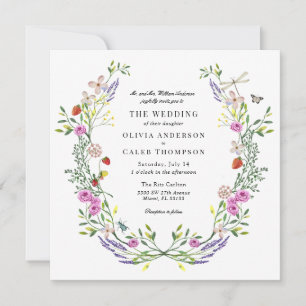 Invitación Boho Floral Garden Wedding
