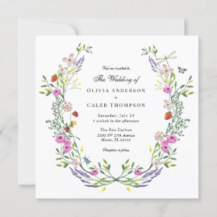 Invitación Boho Floral Garden Wedding