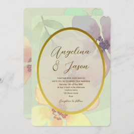 Invitación Boho Floral Greenery Boda Botánico