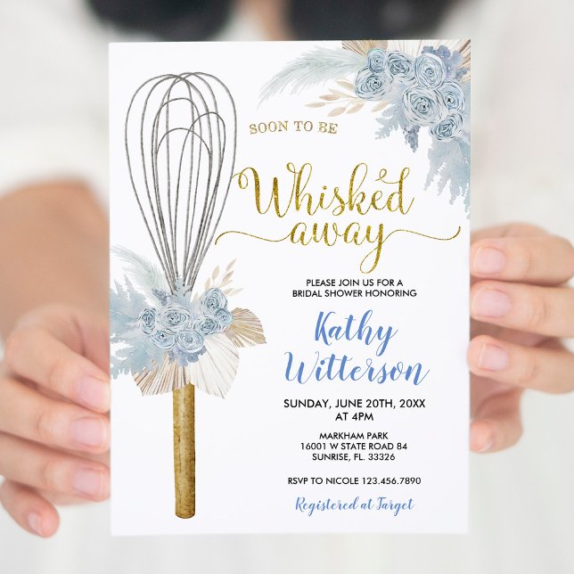 Invitación Boho Floral pronto será sacudida de la ducha de no (Subido por el creador)