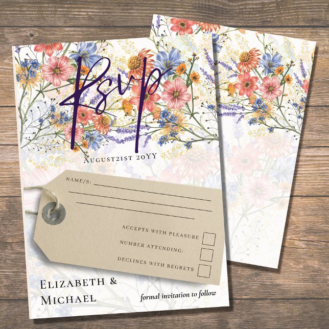 Invitación Boho Floral RSVP (Subido por el creador)