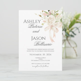 Invitación Boho Floral Wedding Invitation
