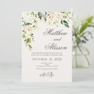 Invitación Boho Floral Wedding Invitation