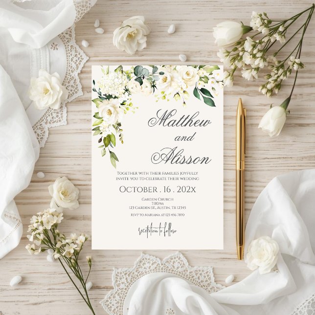 Invitación Boho Floral Wedding Invitation (Subido por el creador)