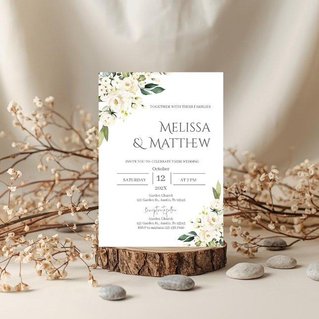 Invitación Boho Floral Wedding Invitation (Subido por el creador)