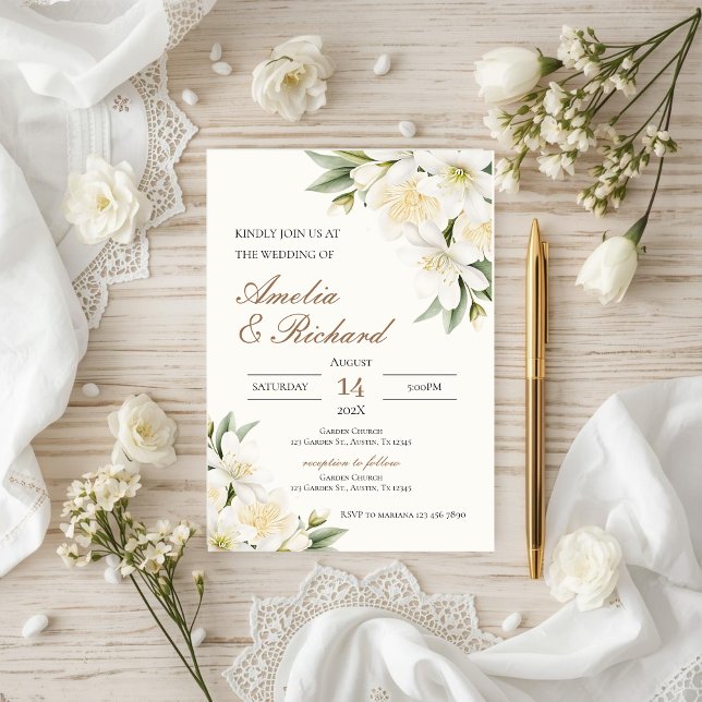 Invitación Boho  Floral  Wedding Invitation (Subido por el creador)