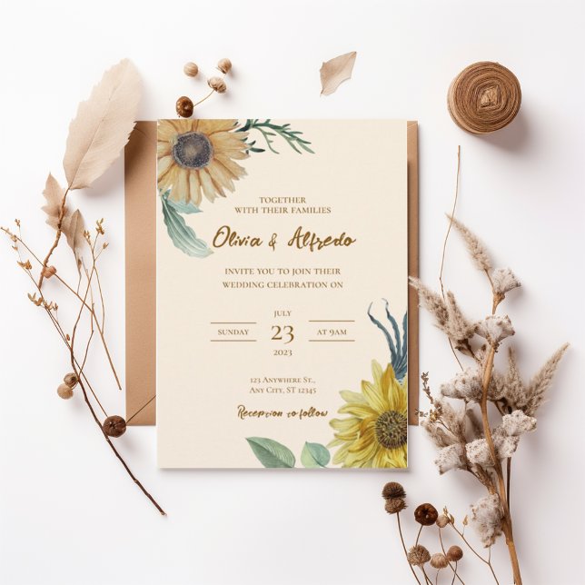 Invitación Boho Floral Wedding Invite (Subido por el creador)