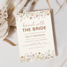 Boho Floral Wildflower Bridal Brunch