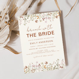 Invitación Boho Floral Wildflower Bridal Brunch