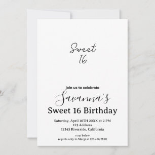 Invitación Boho Florals dulce personalizado 16 cumpleaños