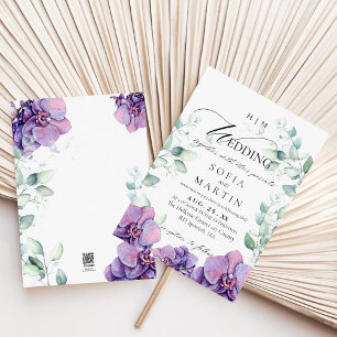 Invitación Boho Flowers Garden Orchid Boda
