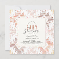 Boho Folk Textile Dusty Rosa Chica Baby Shower