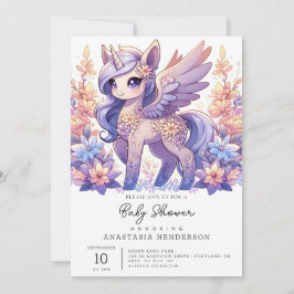 Invitación Boho Fun Unicorn Baby Shower