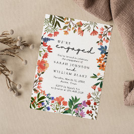 Invitación Boho Garden of Wildflower Engagement Party