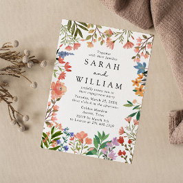 Invitación Boho Garden of Wildflower Engagement Party
